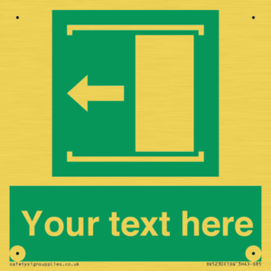 Custom Slide to Open Sign